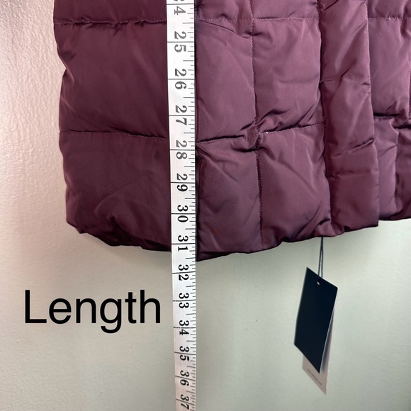 Cole Haan Women’s Merlot Hooded Down & Feather Puffer Jacket Sz Xs - Picture 8 of 11